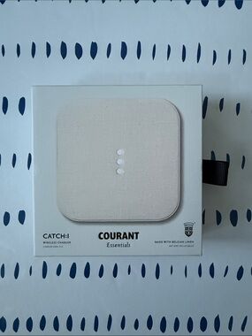 Courant Catch:1 Beige Linen Wireless Charger